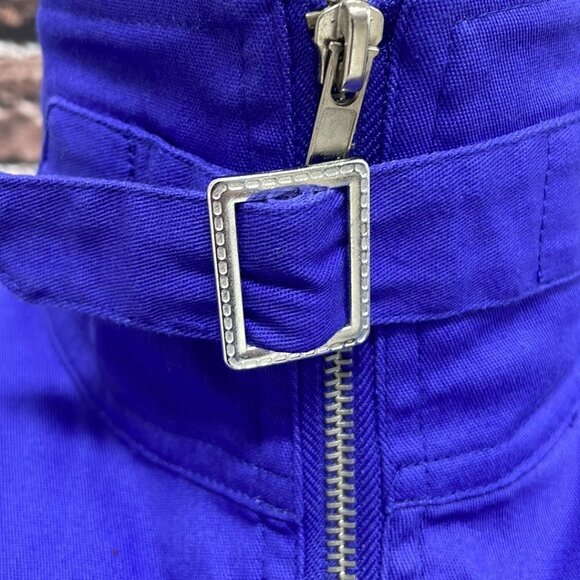 Patrick Christopher Utility Jacket Blue Full Zip Collar Size X Large XL - Picture 10 of 14